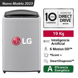 Lavadora Automatica LG WT19DV6 19K Gris