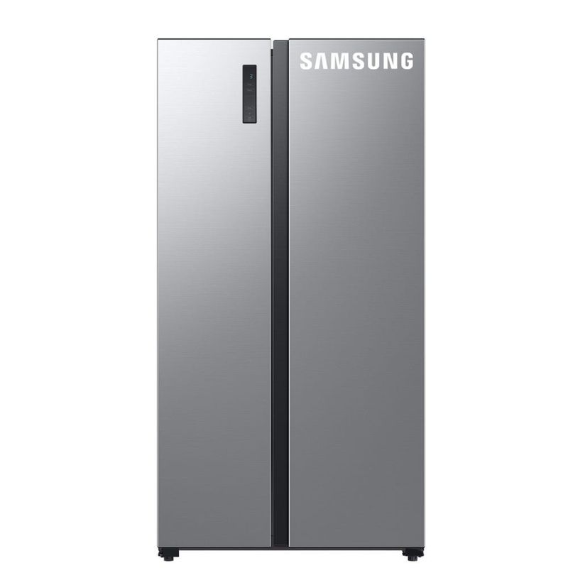 Refrigeradora-Side-By-Side-Samsung-RS52B3000M9-PE-490L-Gris