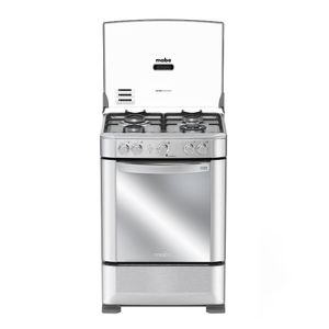 Cocina Gas Mabe CMP6040FX0 24" Inox 4 Hornillas