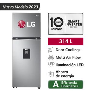 Refrigeradora LG GT31WPP 314LT Door Cooling Top Freezer Plateada
