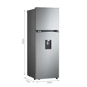 Refrigeradora LG GT33WPP 334L Door Cooling Top Freezer Plateada