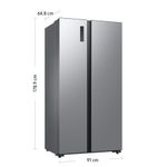 Refrigeradora-Side-By-Side-Samsung-RS52B3000M9-PE-490L-Gris