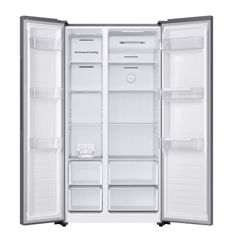 Refrigeradora-Side-By-Side-Samsung-RS52B3000M9-PE-490L-Gris