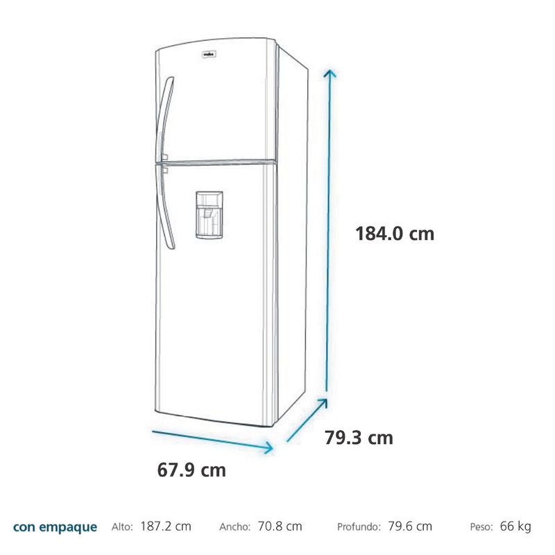 Refrigeradora-Mabe-438L-RMP420FLPG1-Grafito