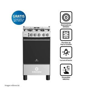 Cocina Gas CASSATT 20" Croma 4 Hornillas