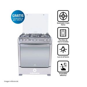 Cocina Gas CIRELLA ZAFIRO 30" Croma 5 Hornillas