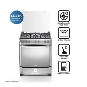Cocina Indurama Firenze Zafiro 30" Croma 5 Hornillas