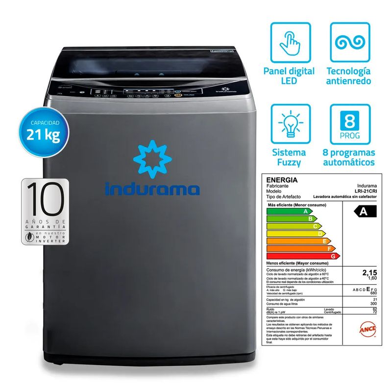 Lavadora-Automatica-Indurama-LRI-21CR-21K-Croma