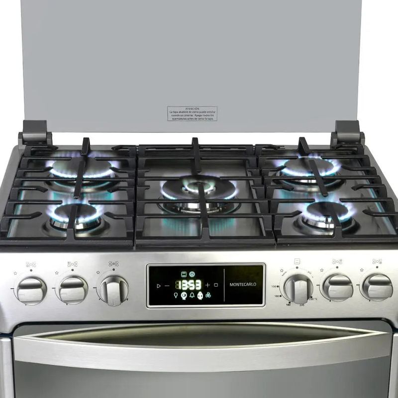 Cocina-Gas-Indurama-MONTECARLO-ZAFIRO-30--Croma-5-Hornillas