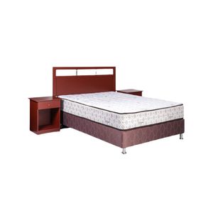 Dormitorio Cisne Easy 2 plz + Colchón + Base + Cabecera + Veladores