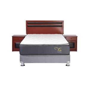 Dormitorio Daguvas: Colchón Queen + Base + Cabecera