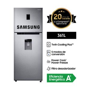 Refrigeradora Samsung 361L RT35K5930S8/PE Plateado