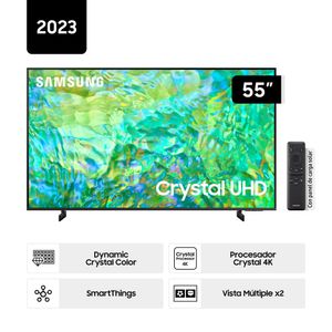 Televisor Smart UHD 4K Samsung 55 pulgadas Led UN55CU8000GXPE