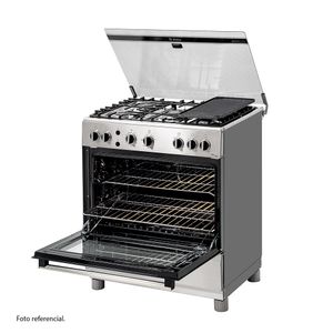 Cocina Gas Bosch Pro547 Max 30" Inox 5 Hornillas