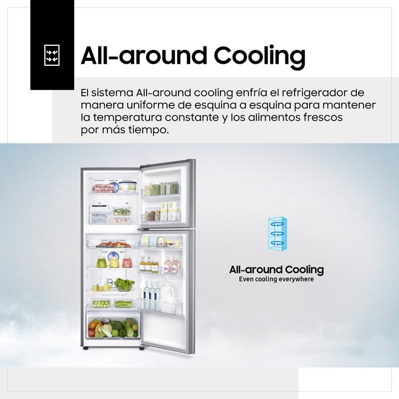 Refrigeradora-Samsung-234L-RT22FARADS8-Plata