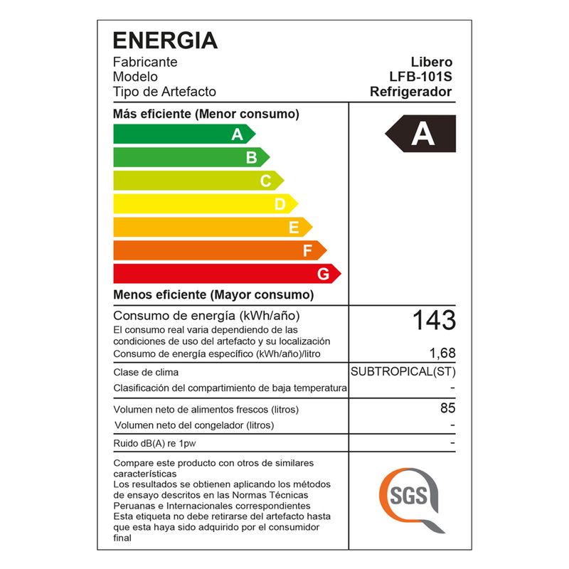 Frigobar-Libero-LFB-101S-100L-Inox