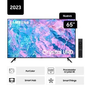 Televisor Smart Crystal UHD Samsung 65 Pulgadas 4K UN65CU7000GXPE