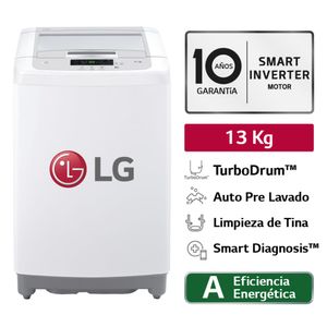 Lavadora Automatica LG WT13WPBK 13K Blanca
