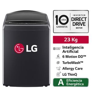 Lavadora Automatica LG WT23PBVS6 23K Negro