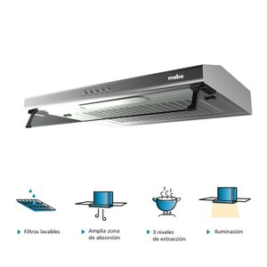 Campana Extractora Mabe 60cm CMU6020PI0 Inox