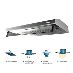 Campana Extractora Mabe 90cm CMU9020PI0 Inox