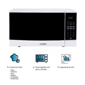 Horno Microondas Mabe HMM20PEE Blanco 20L