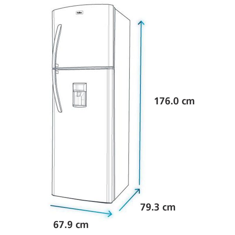 Refrigeradora-Mabe-391L-RMP405FJPC-Black-Steel