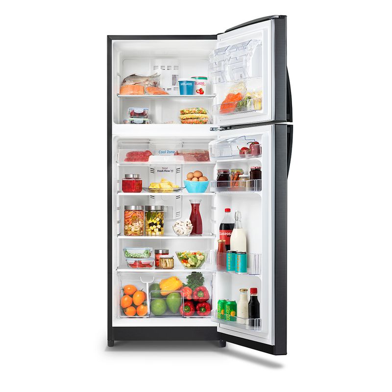 Refrigeradora-Mabe-391L-RMP410FZPC-Black-Steel