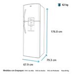 Refrigeradora-Mabe-391L-RMP410FZPC-Black-Steel