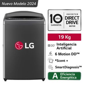 Lavadora Automática LG WT19BV6T 19kg Negro Claro
