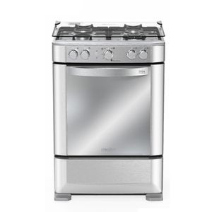 Cocina Gas Mabe CMP6060FX0 20" Inox 4 Hornillas
