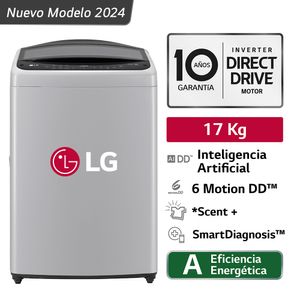Lavadora Automática LG WT17DV6T 17kg Silver
