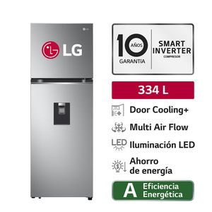 Refrigeradora LG GT33WPP 334L Door Cooling Top Freezer Plateada