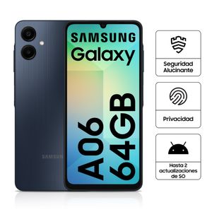 Celular 4G Samsung A06 6.7" 4GB 64GB 50MP Negro