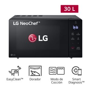 Horno Microondas LG 30L MH7032JAS Negro