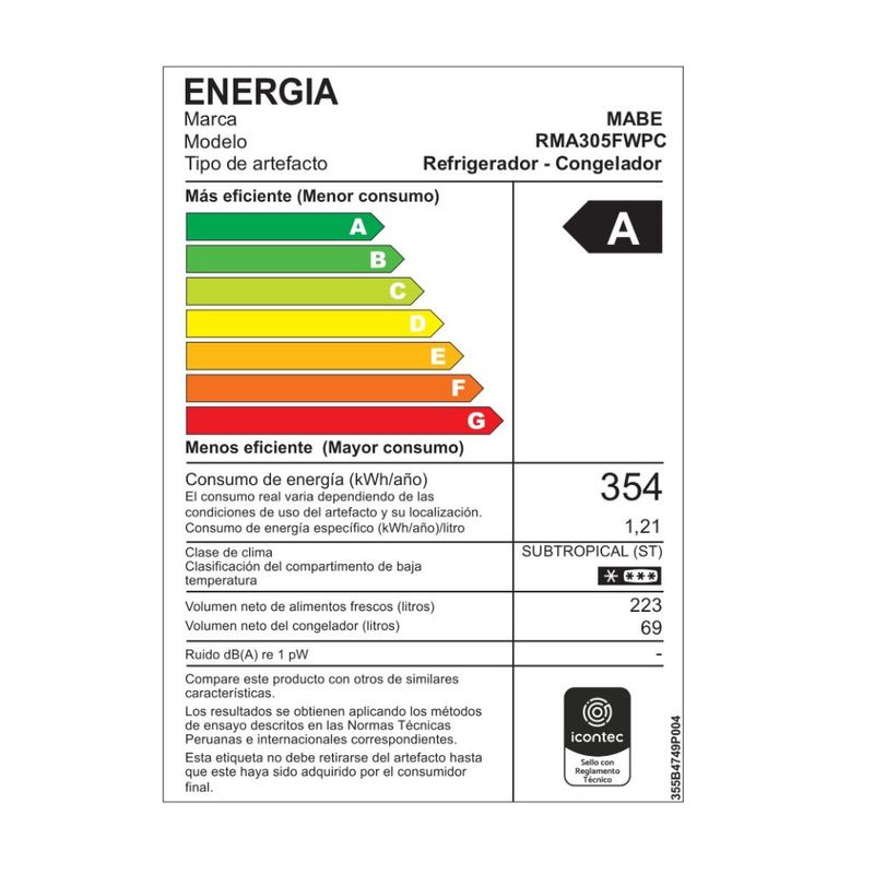 Refrigeradora-Mabe-RMA305FWPC-292L-Grafito