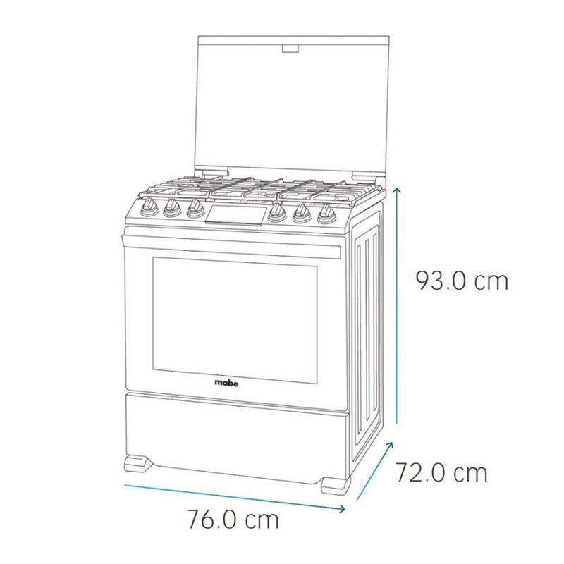 Cocina-a-Gas-Mabe-EMH7614DATBS0--30--Black-Slate
