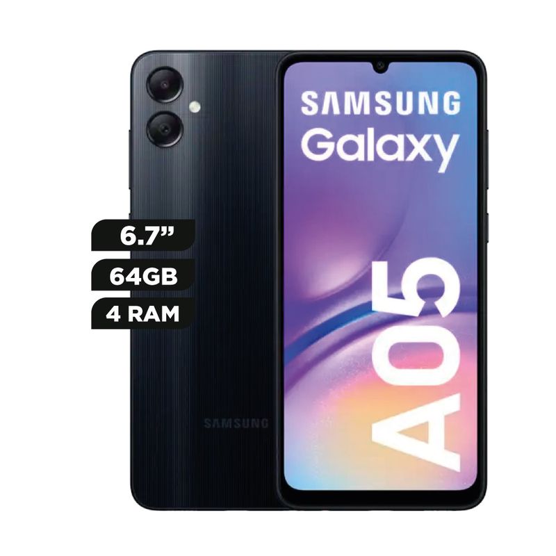 Celular-4G-Samsung-A05-64GB-4GB-50MP-Negro