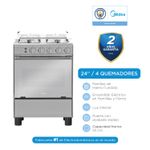 Cocina-Gas-Midea-MGS24FS2LAAMB-PE-24--4-hornillas-Silver