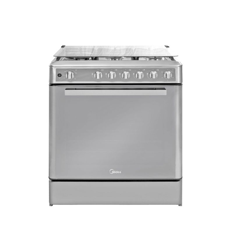 Cocina-a-Gas-Midea-MGS30F2LCCWSS-PE-30’’-5-Hornillas-Acero-Inoxidable