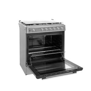Cocina a Gas Midea MGS30F2LCCWSS-PE 30’’ 5 Hornillas Acero Inoxidable