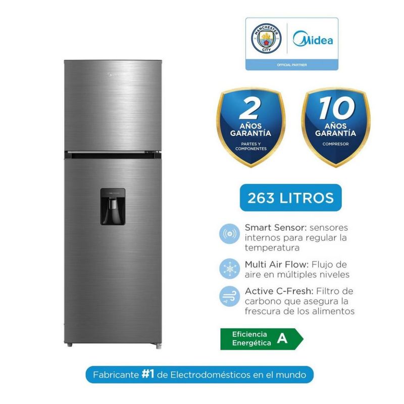 Refrigeradora-Midea-263L-MDRT385MTR46PEW-C-Dispensador-Inox