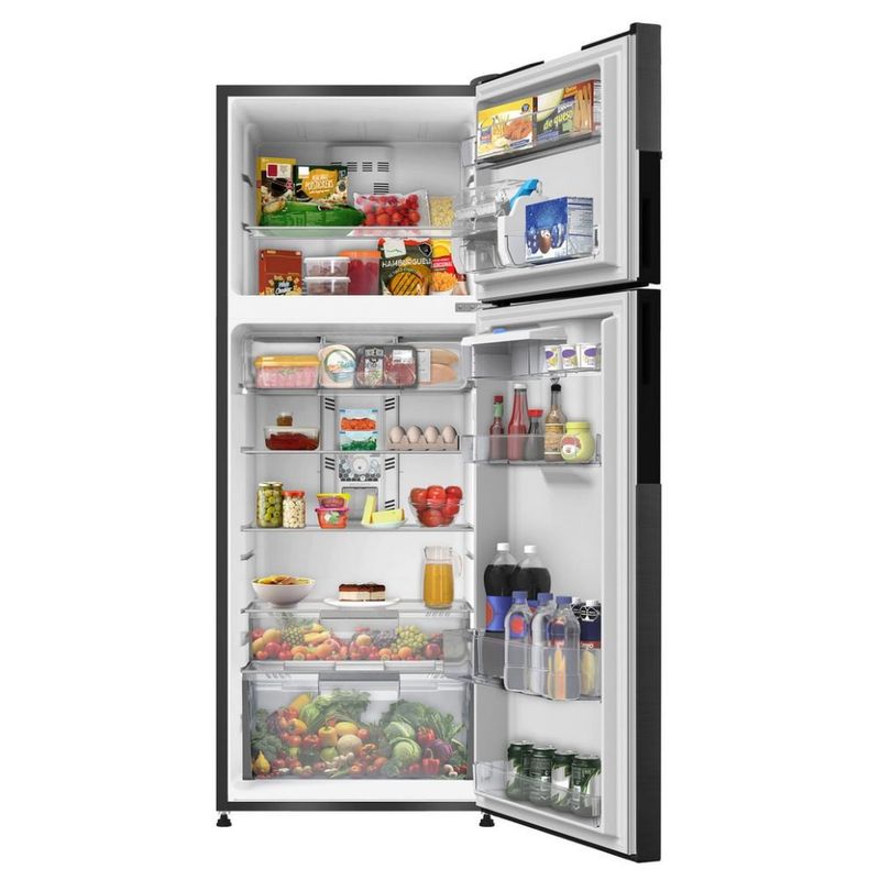 Refrigeradora-No-Frost-Mabe-382L-RMP415YPC-S-D-Black-Steel