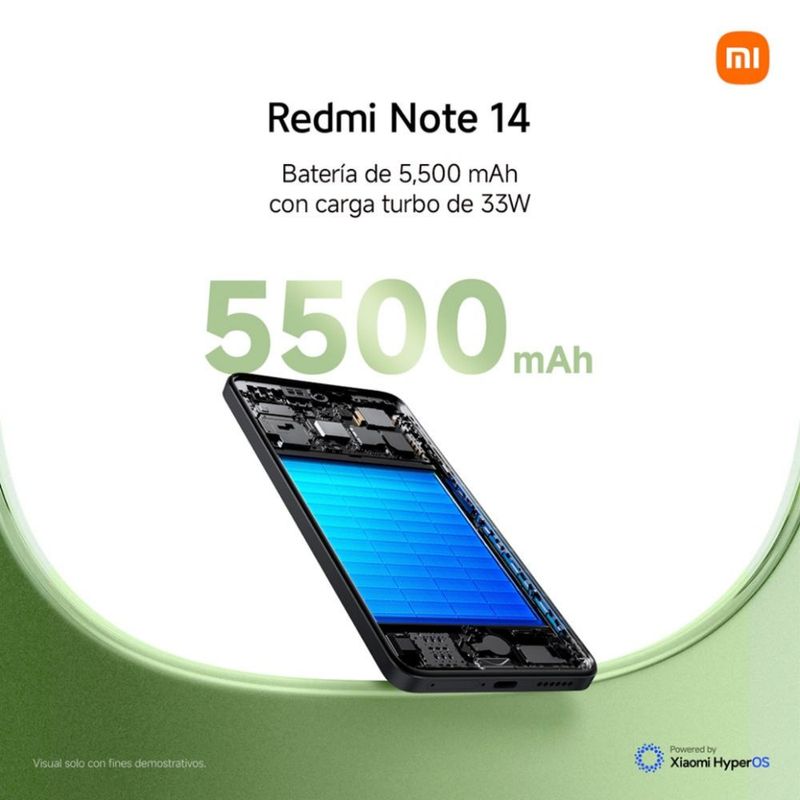 Celular-Xiaomi-Redmi-Note-14-256GB-8GB-108MP-Lime-Green