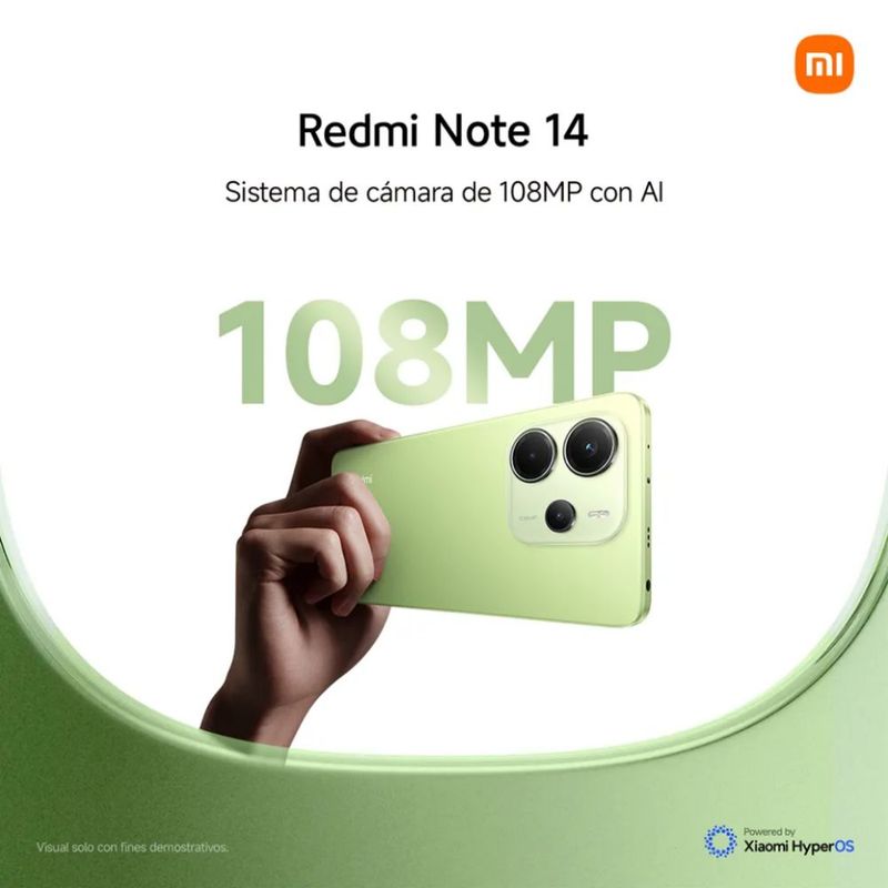 Celular-Xiaomi-Redmi-Note-14-256GB-8GB-108MP-Lime-Green