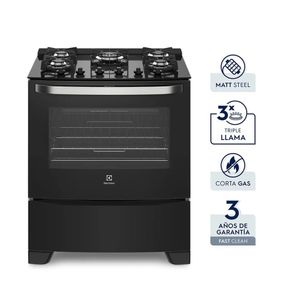 Cocina a Gas Electrolux 76GS 30" 5 Hornillas Inoxidable