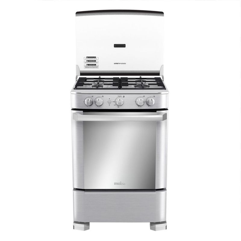 Cocina-a-Gas-Mabe-24--4-Hornillas-CMP6030FX1-Silver