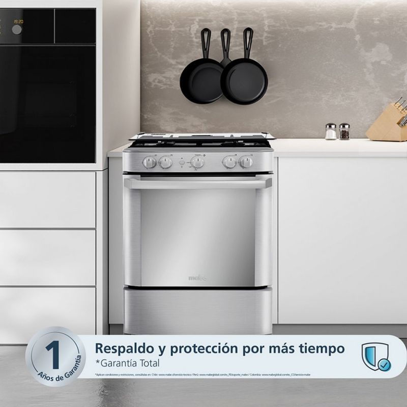 Cocina-a-Gas-Mabe-24--4-Hornillas-CMP6030FX1-Silver