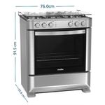 Cocina-a-Gas-Mabe-30--5-Hornillas-CMP7628FX0-Inox