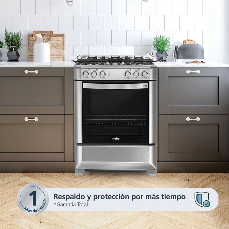 Cocina-a-Gas-Mabe-30--5-Hornillas-CMP7628FX0-Inox